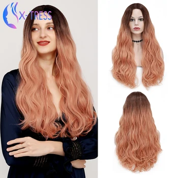 Synthetic Pink Wigs For Women 26 inch Long Loose Wave X-TRESS Wig Heat Resistant Fiber Halloween Cosplay Lolita Wig
Synthetic Pink Wigs For Women 26 inch Long Loose Wave X-TRESS Wig Heat Resistant Fiber Halloween Cosplay Lolita Wig