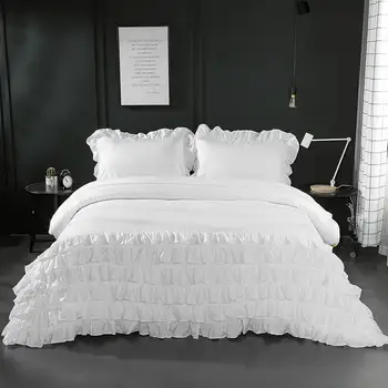 29 3 Pcs/Set Modern Style Ruffle Polyester Bedding Set Pillowcase Duvet Cover Pleated lace Bedding Sets
29 3 Pcs/Set Modern Style Ruffle Polyester Bedding Set Pillowcase Duvet Cover Pleated lace Bedding Sets