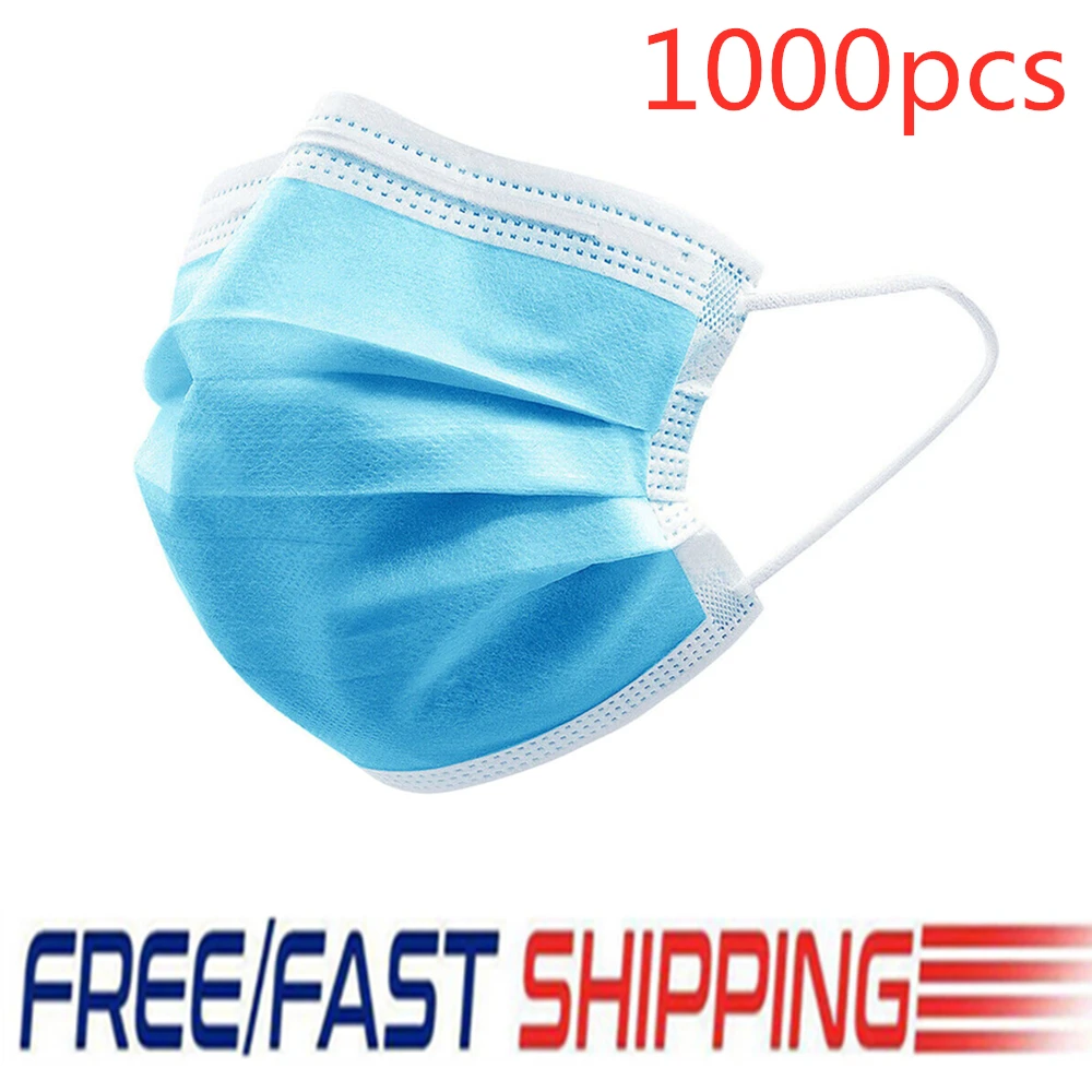 1000 PCS 3 Layer Non-Woven Disposable Mouth Face Masks Anti-Dust Mask Anti-Dust Bacteria Proof Thickened Mouth Mask Blue
1000 PCS 3 Layer Non-Woven Disposable Mouth Face Masks Anti-Dust Mask Anti-Dust Bacteria Proof Thickened Mouth Mask Blue