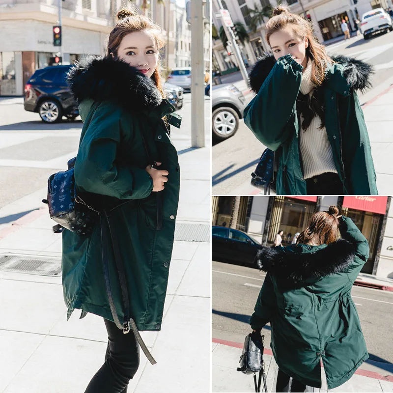 Large Cargo Has! 2018 Autumn And Winter New Style Korean-style WOMEN'S Wear Thick Dark Green Large Fur Collar Cotton Coat
Large Cargo Has! 2018 Autumn And Winter New Style Korean-style WOMEN'S Wear Thick Dark Green Large Fur Collar Cotton Coat