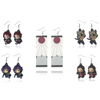 Japanese Anime Demon Slayer Kimetsu no Yaiba Drop Earring Fashion Kamado Tanjirou Nezuko Metal Dangle Earring Statement Jewelry
Japanese Anime Demon Slayer Kimetsu no Yaiba Drop Earring Fashion Kamado Tanjirou Nezuko Metal Dangle Earring Statement Jewelry