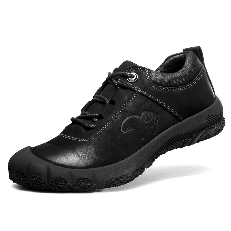 Genuine Leather Men Mountain Climbing Shoes Black Brown Leather Hiking Shoes for Men Rubber Outdoor Trekking Boots Hunting
Genuine Leather Men Mountain Climbing Shoes Black Brown Leather Hiking Shoes for Men Rubber Outdoor Trekking Boots Hunting