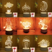 Led Night Light Creative 3D Lamp In The Socket Boy And Girls Holiday Gift Decor Bedroom Bedside Table Acrylic Desktop Nightlight
Led Night Light Creative 3D Lamp In The Socket Boy And Girls Holiday Gift Decor Bedroom Bedside Table Acrylic Desktop Nightlight