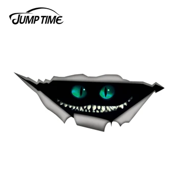 Jump Time 13cm x 5.2cm Cheshire cat Sticker Torn Metal Decal Wild Animal Funny Car Stickers Window Bumper 3D Car Styling
Jump Time 13cm x 5.2cm Cheshire cat Sticker Torn Metal Decal Wild Animal Funny Car Stickers Window Bumper 3D Car Styling