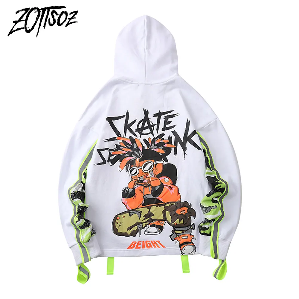 Punk Rock Sweatshirts Streetwear Front Pockets Sleeve 3M Reflective Stripe Color Block Patchwork Hoodies Hip Hop Rapper Tops
Punk Rock Sweatshirts Streetwear Front Pockets Sleeve 3M Reflective Stripe Color Block Patchwork Hoodies Hip Hop Rapper Tops