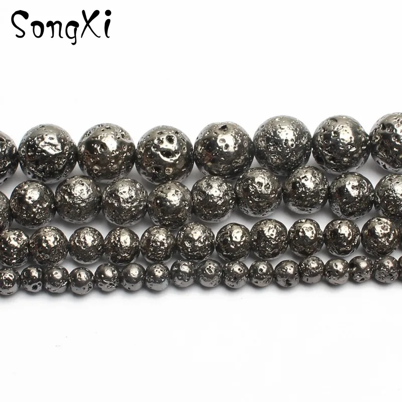 Natural Stone Black Lava Beads 4/6/8/10MM Volcanic Rock Round Loose Beads Handmade Diy Bracelet Neck;ace For Jewelry Making 15''
Natural Stone Black Lava Beads 4/6/8/10MM Volcanic Rock Round Loose Beads Handmade Diy Bracelet Neck;ace For Jewelry Making 15''