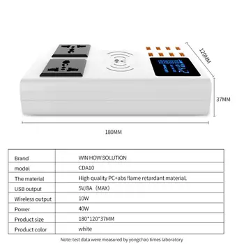 2020 New Multi-port Quick Charger LED Display Charging Adapter for iPhone An-droid Phones
2020 New Multi-port Quick Charger LED Display Charging Adapter for iPhone An-droid Phones