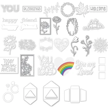 Flowers Leaves Snowflake Greeting Words Metal Cutting Dies For Scrapbooking Craft Die Cut Card Making Embossing Stencil
Flowers Leaves Snowflake Greeting Words Metal Cutting Dies For Scrapbooking Craft Die Cut Card Making Embossing Stencil