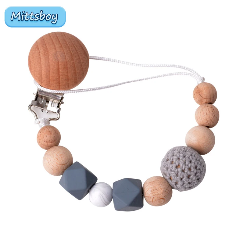 Baby Pacifier Clips Silicone Beads Wood Pacifier Chains Infant Nipple Appease Soother Chain Clips Dummy Holder Nipple Clips Gift
Baby Pacifier Clips Silicone Beads Wood Pacifier Chains Infant Nipple Appease Soother Chain Clips Dummy Holder Nipple Clips Gift