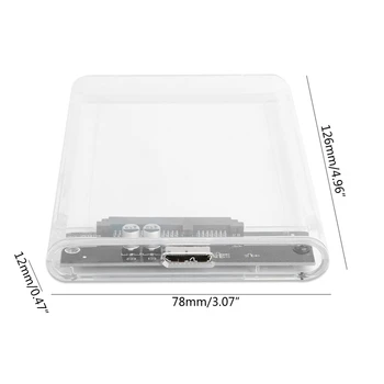 Transparent 2.5\" HDD Enclosure SATA to USB3 Portable Clear Hard Drive Disk SSD
Transparent 2.5\" HDD Enclosure SATA to USB3 Portable Clear Hard Drive Disk SSD