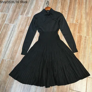 2020 Autumn Women's Wear Li Collar Bow Temperament Long Sleeve High Waist Slim Fit Slim Knitting Dress 
2020 Autumn Women's Wear Li Collar Bow Temperament Long Sleeve High Waist Slim Fit Slim Knitting Dress