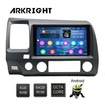 ARKRIGHT 9" 1 din 4+64gb Android 8.1 4G Car Radio Multimedia Video Player Navigation GPS for Honda Civic 2006-2011 spilt screen
ARKRIGHT 9" 1 din 4+64gb Android 8.1 4G Car Radio Multimedia Video Player Navigation GPS for Honda Civic 2006-2011 spilt screen