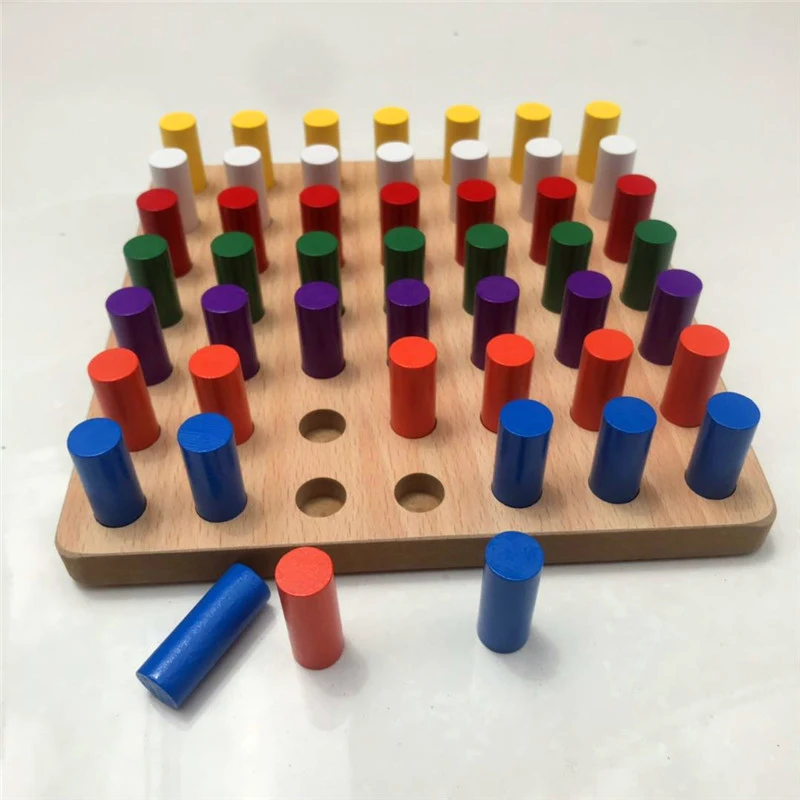 Kids Wooden Memory Match Stick Chess Game Fun Block Board Game Educational Color Cognitive Ability Toy For Children
Kids Wooden Memory Match Stick Chess Game Fun Block Board Game Educational Color Cognitive Ability Toy For Children