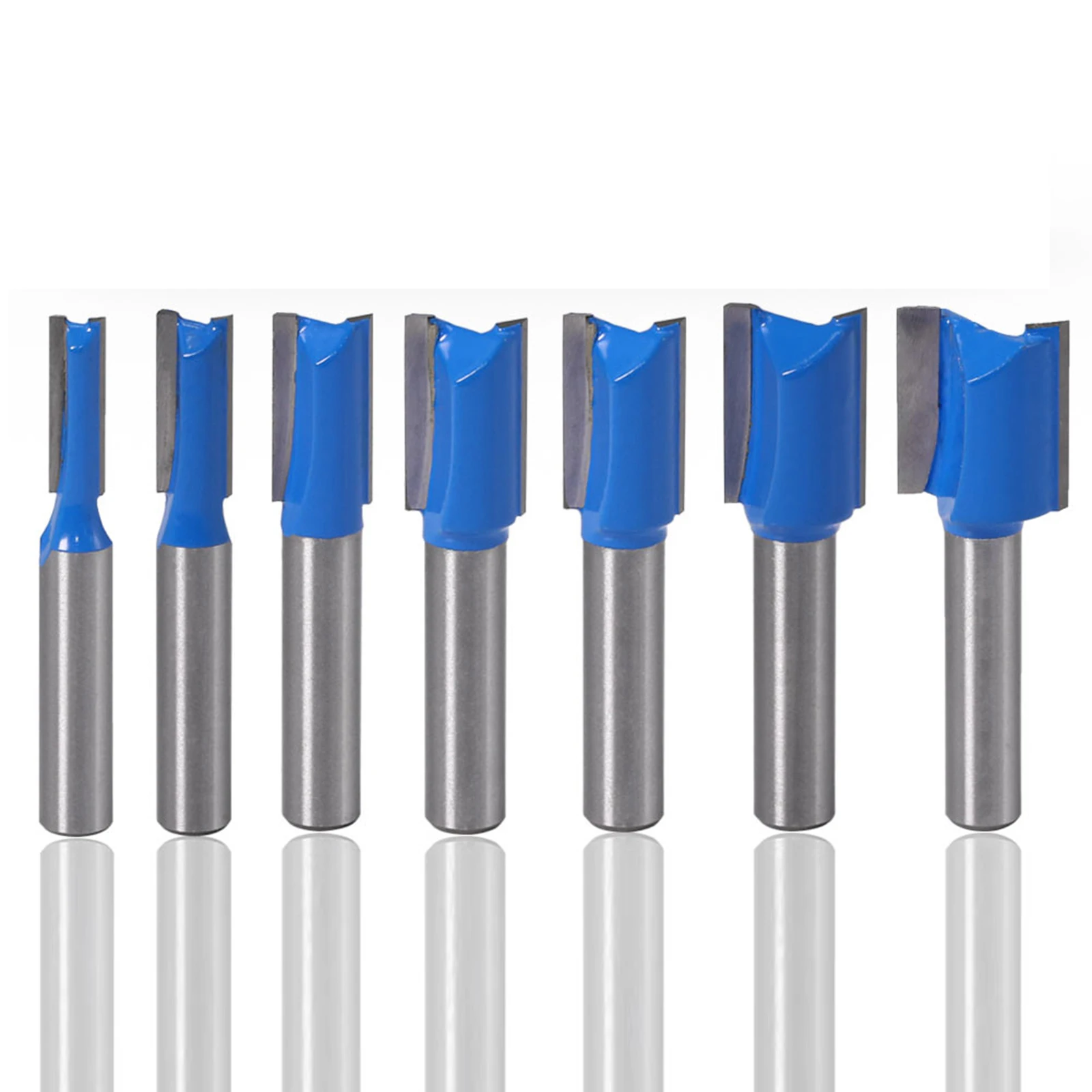 7Pcs 8mm Shank Slotted Straight Woodworking Router Bit Wood Cutter Cutting Diameter Carpenter Milling Cutter Woodworking Tool
7Pcs 8mm Shank Slotted Straight Woodworking Router Bit Wood Cutter Cutting Diameter Carpenter Milling Cutter Woodworking Tool