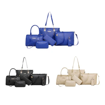 Embossed Lozenge Six Pieces Set Single-Shoulder Bag for Women Handbag Different Size Bags Fashion Shoulder Bag
Embossed Lozenge Six Pieces Set Single-Shoulder Bag for Women Handbag Different Size Bags Fashion Shoulder Bag