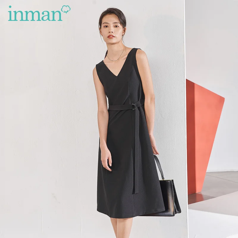 INMAN 2020 Spring New Arrival Literary V-line Collar A-line Lower Hem Nipped Waist Slimmed Sleeveless Dress
INMAN 2020 Spring New Arrival Literary V-line Collar A-line Lower Hem Nipped Waist Slimmed Sleeveless Dress