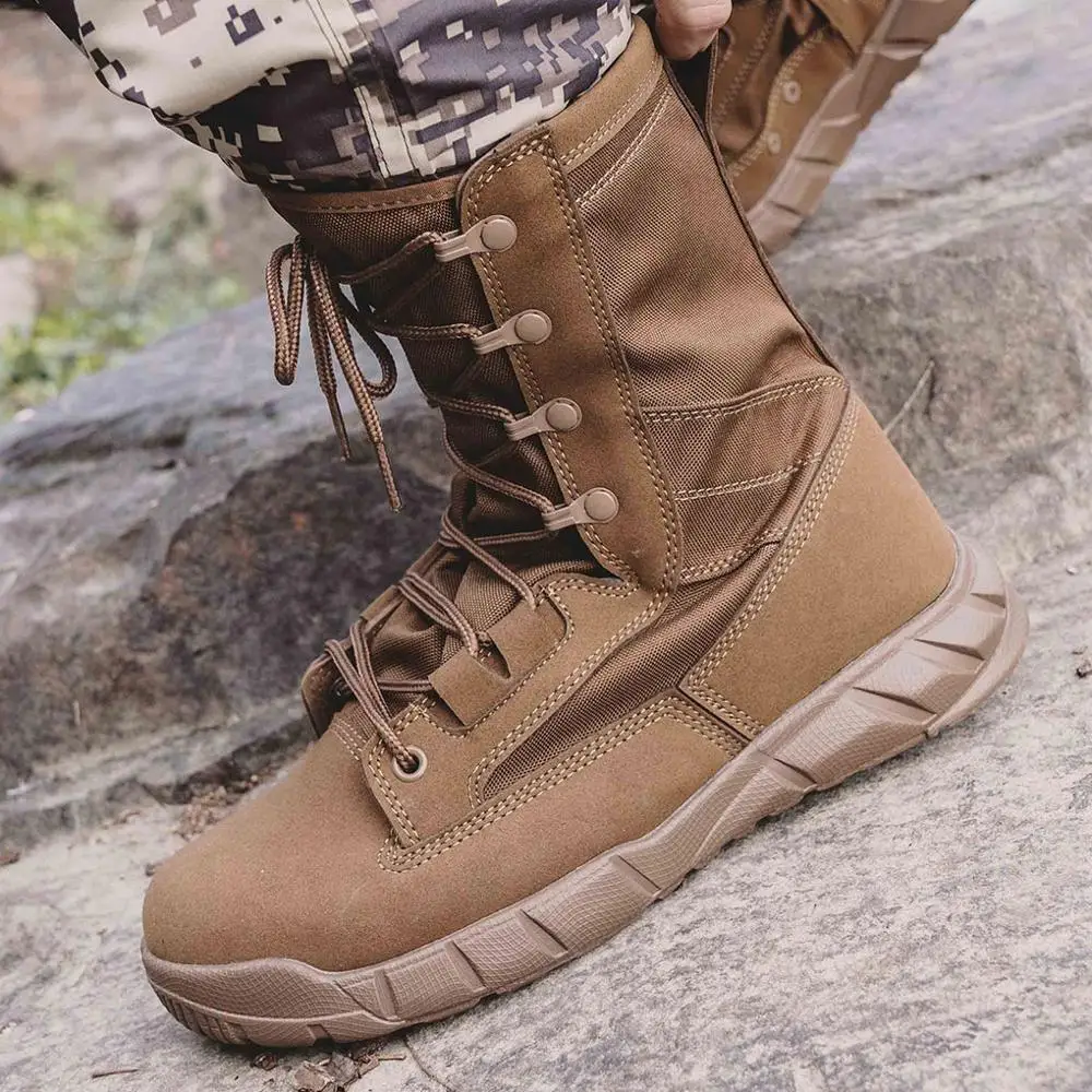 CQB.SWAT Combat Breathable Ankle Army Brown Mens Tactical Leather Summer Military Boots with Zipper
CQB.SWAT Combat Breathable Ankle Army Brown Mens Tactical Leather Summer Military Boots with Zipper