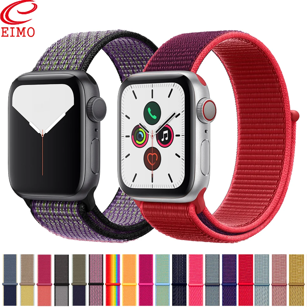 EIMO Sport Loop Strap For Apple Watch 5 band 44mm 40mm series 5 4 3 2 1 iwatch band 42mm 38mm Nylon loop bracelet belt Watchband
EIMO Sport Loop Strap For Apple Watch 5 band 44mm 40mm series 5 4 3 2 1 iwatch band 42mm 38mm Nylon loop bracelet belt Watchband