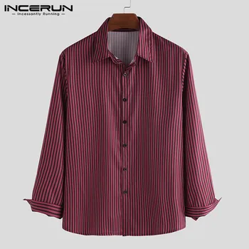 Striped Men Brand Shirt Long Sleeve Streetwear Bodybuilding Casual Lapel Fashion Thin Shirts 2020 Camisa Masculina S-3XL INCERUN
Striped Men Brand Shirt Long Sleeve Streetwear Bodybuilding Casual Lapel Fashion Thin Shirts 2020 Camisa Masculina S-3XL INCERUN