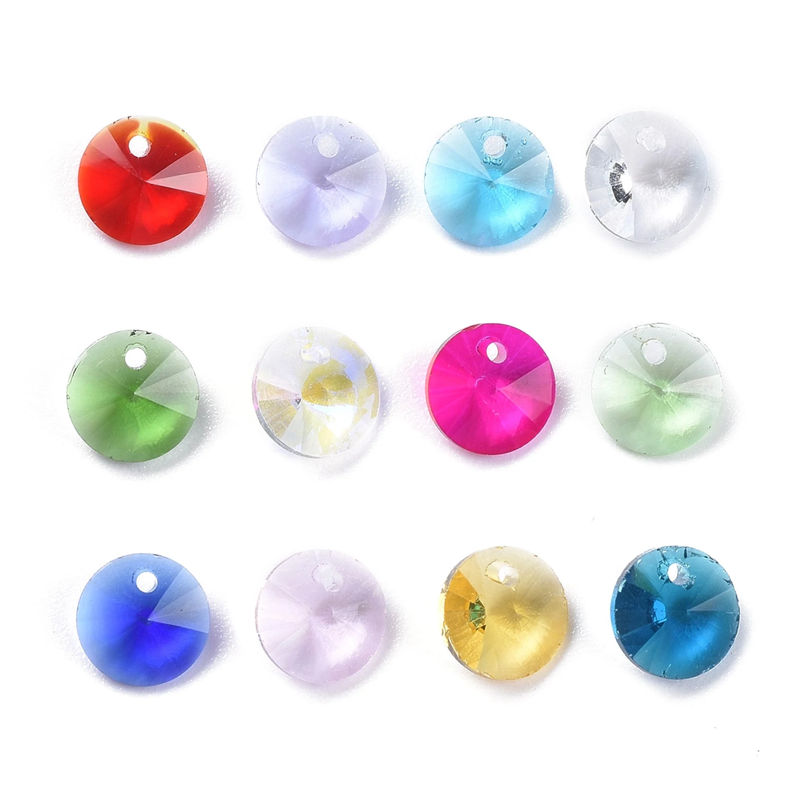 180pcs 12 Colors Birthstone Charms Glass Charms Faceted Cone Rivoli Rhinestone Mixed Color
180pcs 12 Colors Birthstone Charms Glass Charms Faceted Cone Rivoli Rhinestone Mixed Color