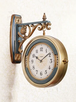 European Double Faced Wall Clock Mute Living Room Large Modern Creative Double Faced Clock Luxury Clock Home Decoration DD70WC
European Double Faced Wall Clock Mute Living Room Large Modern Creative Double Faced Clock Luxury Clock Home Decoration DD70WC