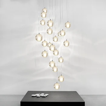 Modern Crystal Glass Ball Pendant Lights Lustres Kitchen Lighting Luxury Pendant Lamp Nordic Hotel Hall Living Room Hanglamp Art
Modern Crystal Glass Ball Pendant Lights Lustres Kitchen Lighting Luxury Pendant Lamp Nordic Hotel Hall Living Room Hanglamp Art