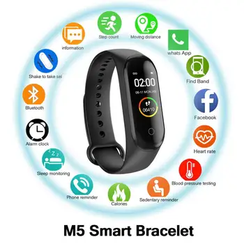M5 Smart Watch Heart Rate Monitor Blood Pressure Fitness Tracker Wristbands Band 5 Sport Watch For Android Men Women watches
M5 Smart Watch Heart Rate Monitor Blood Pressure Fitness Tracker Wristbands Band 5 Sport Watch For Android Men Women watches