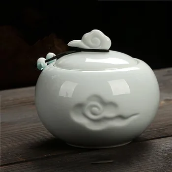 Cloud Pattern Tea Jar Home Storage Case For Candy Sealed Tea Box Coffee Powder Container Food Packaging Bottle Ceramic Craft
Cloud Pattern Tea Jar Home Storage Case For Candy Sealed Tea Box Coffee Powder Container Food Packaging Bottle Ceramic Craft