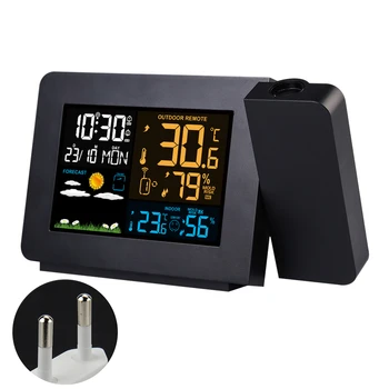 Home Temperature Office Humidity Monitor Forecast Indoor Outdoor Projection Alarm Clock Digital LED Display Weather Station
Home Temperature Office Humidity Monitor Forecast Indoor Outdoor Projection Alarm Clock Digital LED Display Weather Station