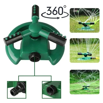 Garden Sprinkler Automatic Watering Grass Lawn 360 Degree Rotating 3 Arms Nozzles Water Sprinkler Garden Sprinkler System
Garden Sprinkler Automatic Watering Grass Lawn 360 Degree Rotating 3 Arms Nozzles Water Sprinkler Garden Sprinkler System