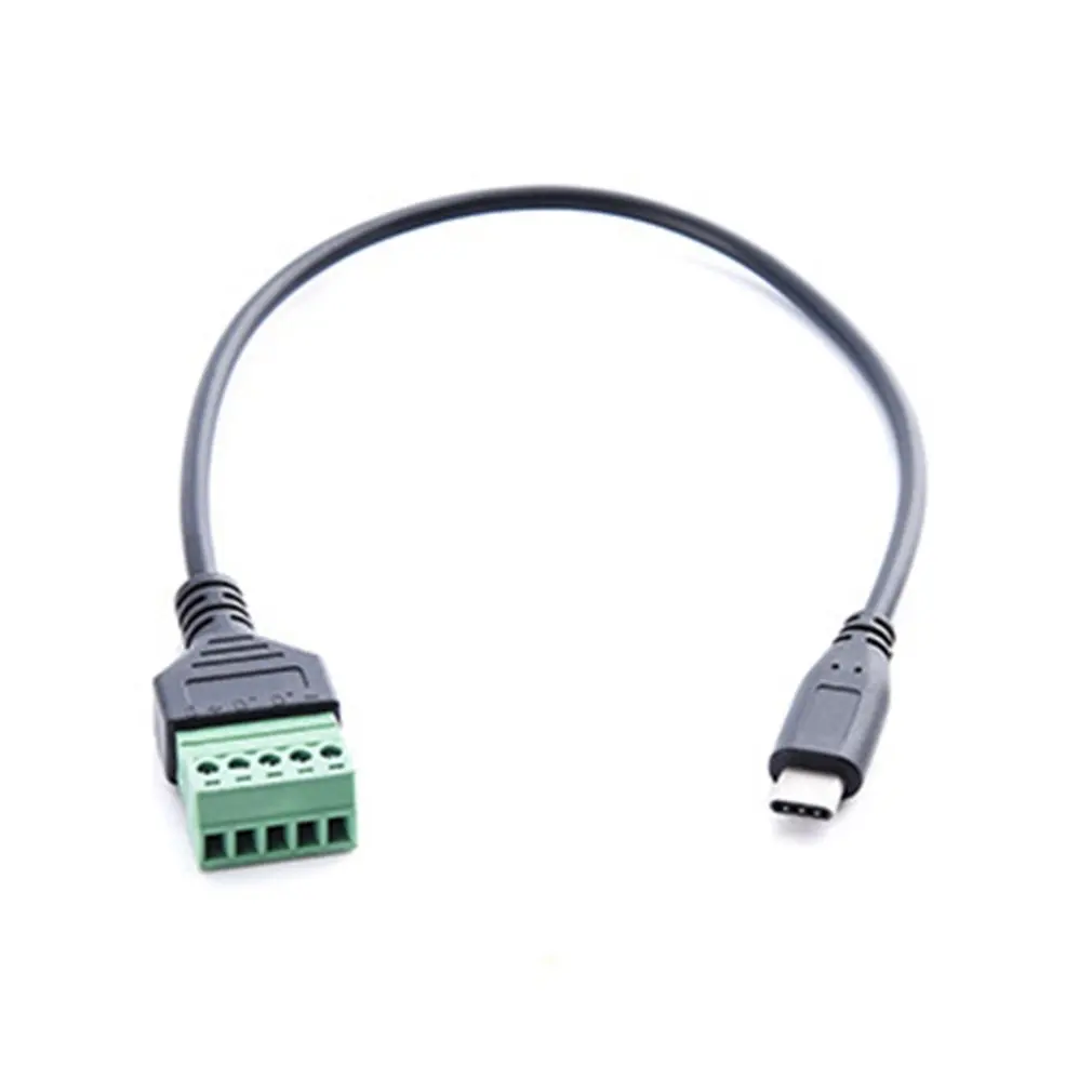 NCHTEK USB 2.0 Type-C Male to 5 Pin/Way Female Bolt Screw Shield Terminals Pluggable Type Adapter Cable/Free Shipping/10PCS
NCHTEK USB 2.0 Type-C Male to 5 Pin/Way Female Bolt Screw Shield Terminals Pluggable Type Adapter Cable/Free Shipping/10PCS