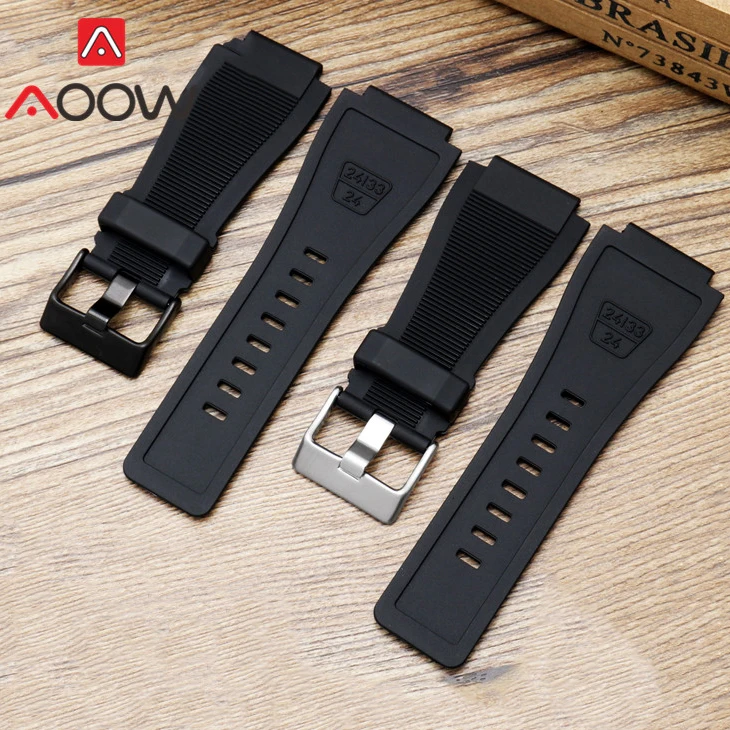 24mm Silicone Sport Strap Stainless Steel Buckle Waterproof Diving Men Rubber Replacement Watch Band for Bell Ross BR01 BR0392
24mm Silicone Sport Strap Stainless Steel Buckle Waterproof Diving Men Rubber Replacement Watch Band for Bell Ross BR01 BR0392