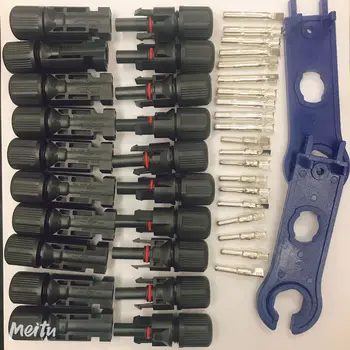 10 Pairs X Solar Connector + 1 Pair Spanner Male Female Use for 2.5mm2/4mm2/6mm2 Solar Cable Solar Panel Branch Series Connect
10 Pairs X Solar Connector + 1 Pair Spanner Male Female Use for 2.5mm2/4mm2/6mm2 Solar Cable Solar Panel Branch Series Connect