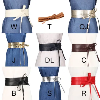 Fashion Sweet Women Dress Accessories Solid Color Bow Wide Belt Tie Wrap Around Waist Band
Fashion Sweet Women Dress Accessories Solid Color Bow Wide Belt Tie Wrap Around Waist Band