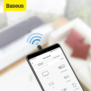 Baseus Universal Remote Control Smart TV Controller Adapter for Air Conditioning TV STB Remote Control Smart For Xiaomi Phone
Baseus Universal Remote Control Smart TV Controller Adapter for Air Conditioning TV STB Remote Control Smart For Xiaomi Phone