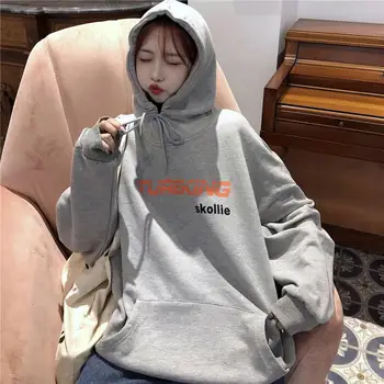 Free Shipping Women Autumn and Winter Hoodie Ladies Loose Hat Top Plus-size Wear with Cap Letter Printed Thin Student Wear
Free Shipping Women Autumn and Winter Hoodie Ladies Loose Hat Top Plus-size Wear with Cap Letter Printed Thin Student Wear