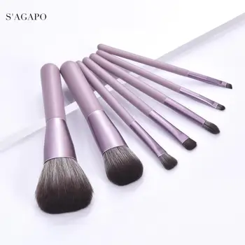 S'AGAPO 7pcs Grape purple Mini Makeup Brushes Set Tool Cosmetic Foundation Eyeshadow Blush Loose Powder Beauty Make Up Brush Kit
S'AGAPO 7pcs Grape purple Mini Makeup Brushes Set Tool Cosmetic Foundation Eyeshadow Blush Loose Powder Beauty Make Up Brush Kit