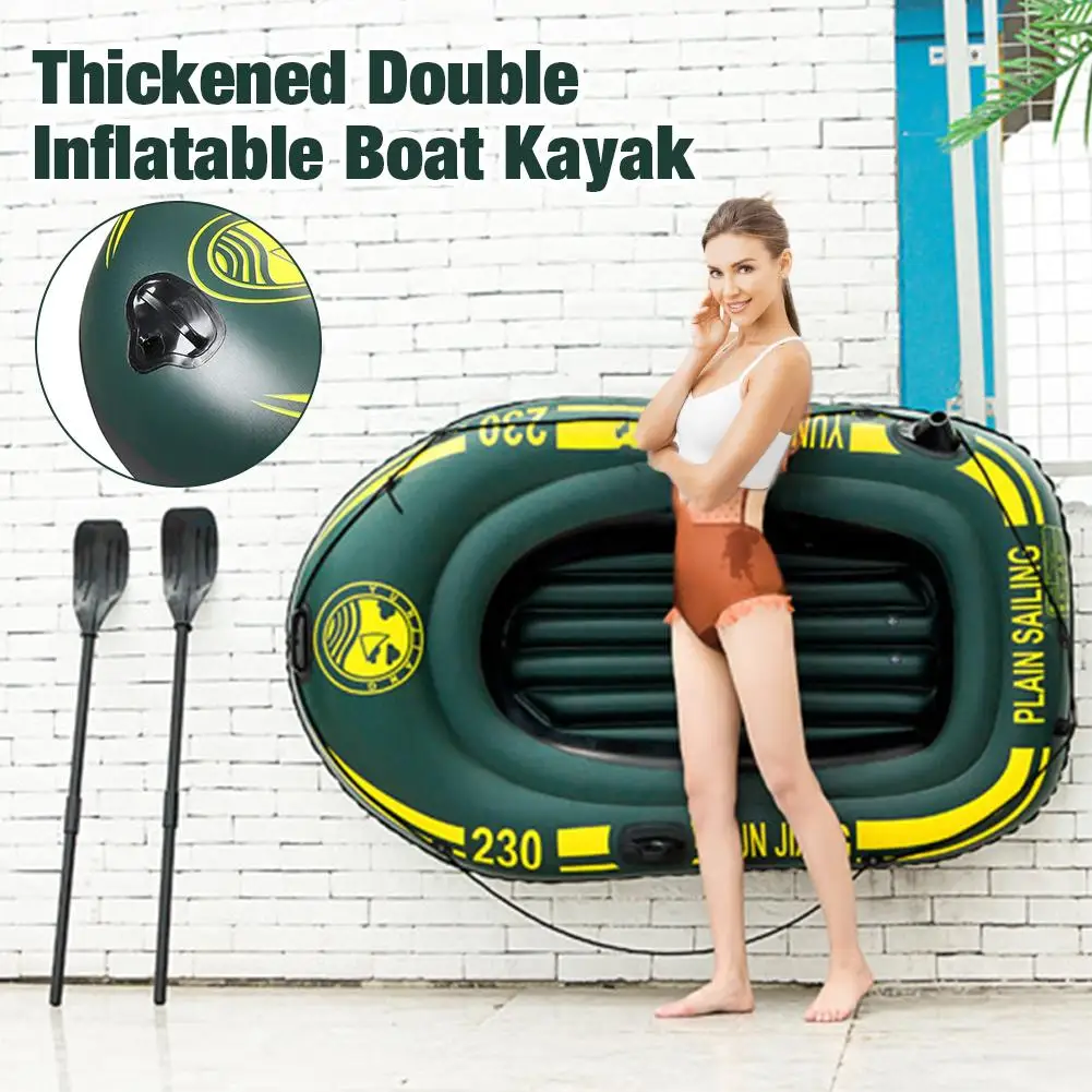 180*96 cm Outdoor Rafting Boat Inflatable Dinghy PVC Double Thickened Folding wear-resistant Fishing Boat Kayak
180*96 cm Outdoor Rafting Boat Inflatable Dinghy PVC Double Thickened Folding wear-resistant Fishing Boat Kayak