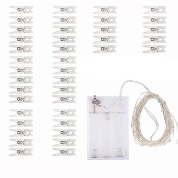 4M 40 LED Copper Wire Photo Clip Light String Christmas Starry Decorative Light String Christmas Decoration 
4M 40 LED Copper Wire Photo Clip Light String Christmas Starry Decorative Light String Christmas Decoration