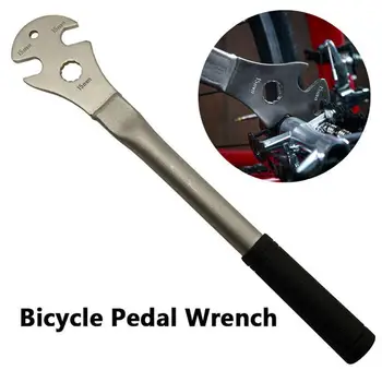 355mm Universal Bicycle Pedal Removal Wrench Alloy Steel Long Handle Bicycle Hybrid Repair Tool-Black
355mm Universal Bicycle Pedal Removal Wrench Alloy Steel Long Handle Bicycle Hybrid Repair Tool-Black