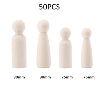 75mm 90mm 50pc Peg Dolls Girl Large Wood Dolls For DIY Craft Nursery Home Decor Doll Accessories Unfinished Wooden Peg Dolls
75mm 90mm 50pc Peg Dolls Girl Large Wood Dolls For DIY Craft Nursery Home Decor Doll Accessories Unfinished Wooden Peg Dolls