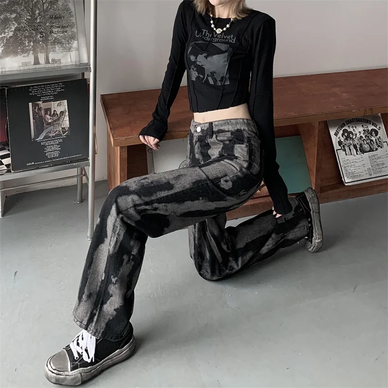 Shnsophi Black Denim Pants Women Wide Leg Jeans High Waist Y2K Jeans Gothic Tie Dye Streetwear Femme Trousers Jean Boyfriend
Shnsophi Black Denim Pants Women Wide Leg Jeans High Waist Y2K Jeans Gothic Tie Dye Streetwear Femme Trousers Jean Boyfriend