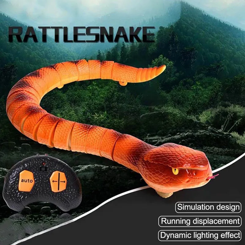 Simulation Remote Control Snake Toy Child/Adult Rattlesnake Animal Trick Terrifying Mischief Model Toy Halloween Party Game Gift
Simulation Remote Control Snake Toy Child/Adult Rattlesnake Animal Trick Terrifying Mischief Model Toy Halloween Party Game Gift