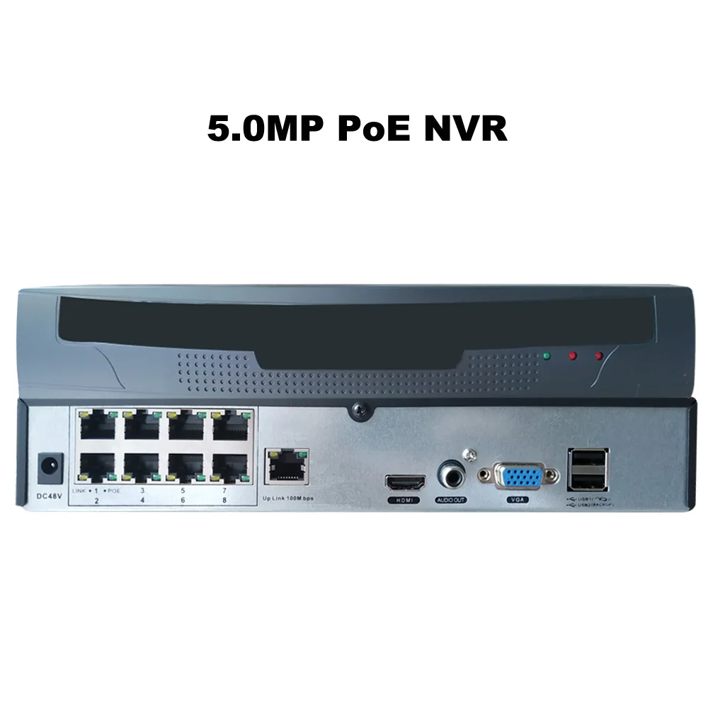 PoE NVR 5MP 8CH 48V CCTV Video Surveillance System Network Video Recoder ONVIF Support 16CH 5MP IP Cameras
PoE NVR 5MP 8CH 48V CCTV Video Surveillance System Network Video Recoder ONVIF Support 16CH 5MP IP Cameras