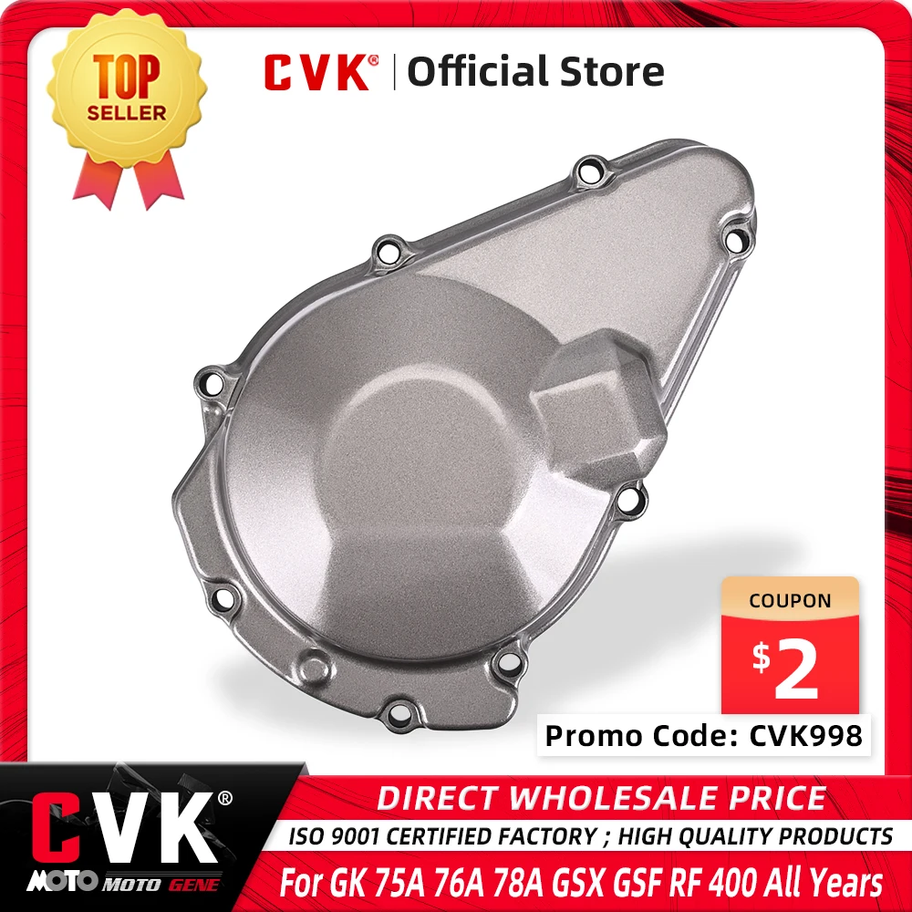 

CVK Engine Cover Motor Stator Cover Side Shell For SUZUKI GK75A GK76A GK78A GK 75A 76A 78A GSX400 GSF400 BANDIE GSF 400 RF400