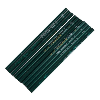 10x pencil paper hexagonal degree of hardness scale 2b for school Office Green 
10x pencil paper hexagonal degree of hardness scale 2b for school Office Green
