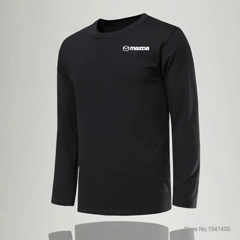 Man Long Sleeve Spring Autumn Mazda T-shirt Men's Clothing Fashion Casual Classic Cotton Tops Tees Male Tshirts | Мужская одежда