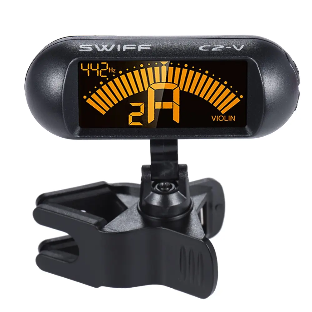 Electronic Chromatic Violin Tuner Clip-on Digital Tuner for Violin Fiddle LCD Display Rotate 360 degrees
Electronic Chromatic Violin Tuner Clip-on Digital Tuner for Violin Fiddle LCD Display Rotate 360 degrees