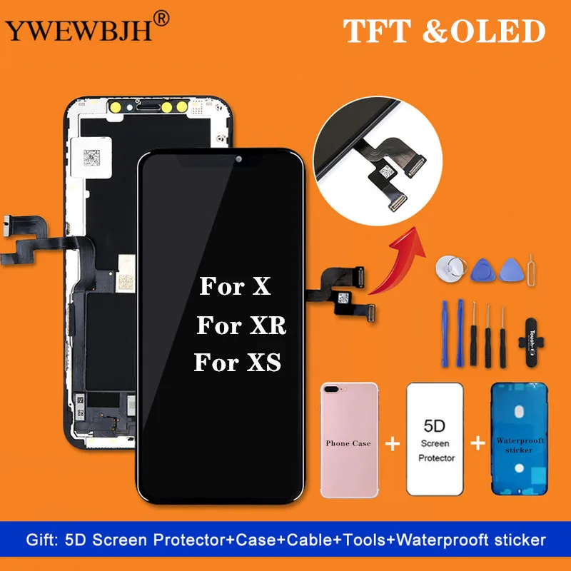 Grade AAA+++ TFT OLED For iPhone X XS XR XS Max LCD Display With 3D Touch display With Digitizer Replacement Assembly Parts
Grade AAA+++ TFT OLED For iPhone X XS XR XS Max LCD Display With 3D Touch display With Digitizer Replacement Assembly Parts