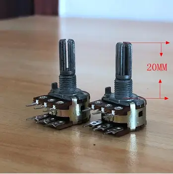 2pcs/lot VOLUME 16 type dual B1M * 2 for amplifier audio volume potentiometer plum shaft 15MM 20MM
2pcs/lot VOLUME 16 type dual B1M * 2 for amplifier audio volume potentiometer plum shaft 15MM 20MM